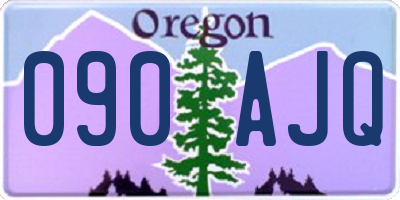 OR license plate 090AJQ