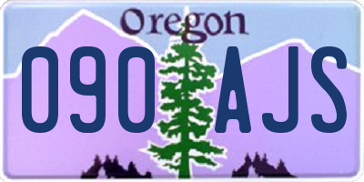 OR license plate 090AJS