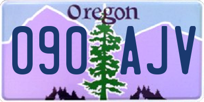 OR license plate 090AJV