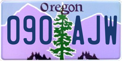 OR license plate 090AJW