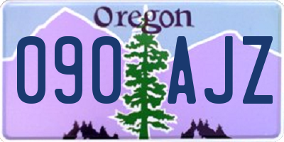 OR license plate 090AJZ