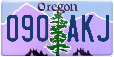 OR license plate 090AKJ