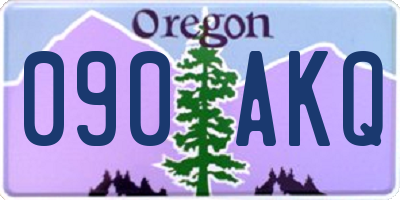 OR license plate 090AKQ