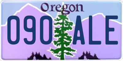 OR license plate 090ALE