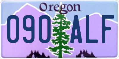 OR license plate 090ALF