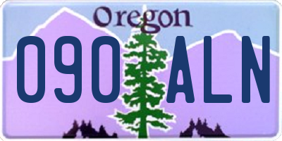 OR license plate 090ALN