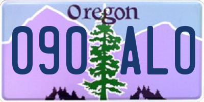 OR license plate 090ALO