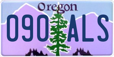 OR license plate 090ALS