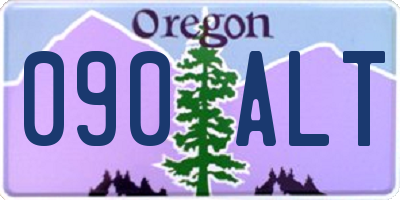 OR license plate 090ALT