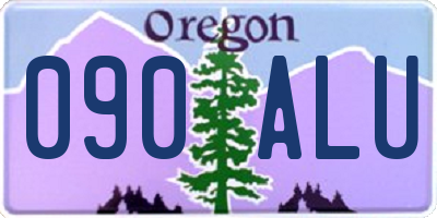 OR license plate 090ALU