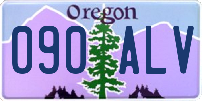 OR license plate 090ALV