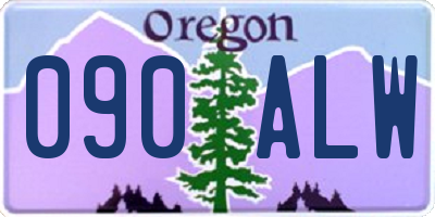OR license plate 090ALW