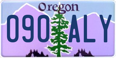 OR license plate 090ALY