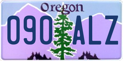 OR license plate 090ALZ