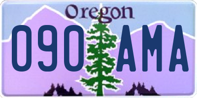 OR license plate 090AMA