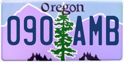OR license plate 090AMB