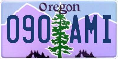 OR license plate 090AMI