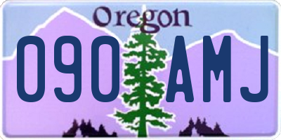 OR license plate 090AMJ
