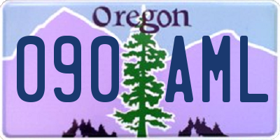 OR license plate 090AML
