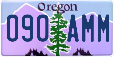 OR license plate 090AMM