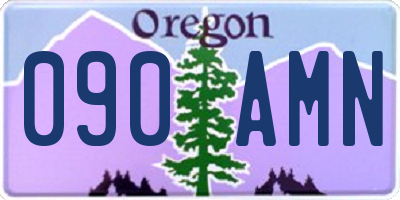OR license plate 090AMN