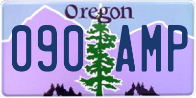 OR license plate 090AMP