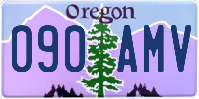 OR license plate 090AMV