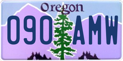 OR license plate 090AMW