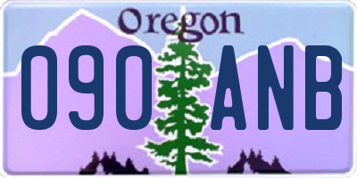 OR license plate 090ANB