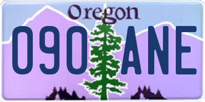 OR license plate 090ANE