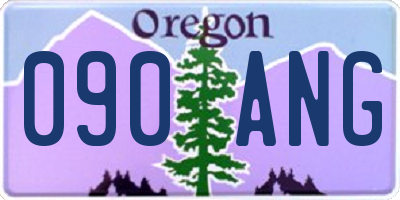 OR license plate 090ANG
