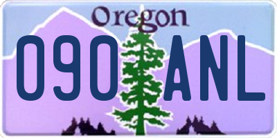 OR license plate 090ANL
