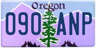 OR license plate 090ANP