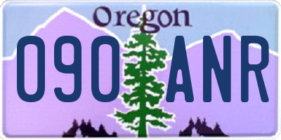 OR license plate 090ANR