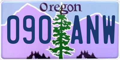 OR license plate 090ANW