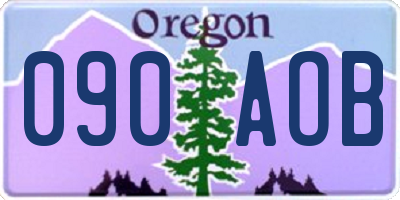 OR license plate 090AOB