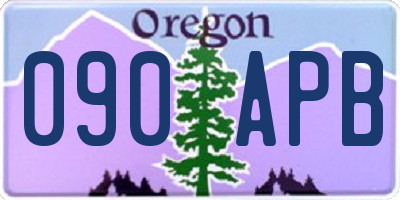 OR license plate 090APB