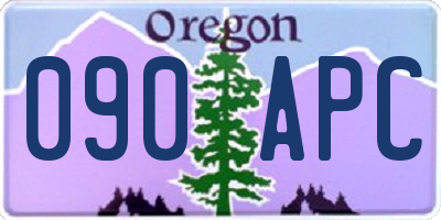 OR license plate 090APC
