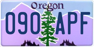 OR license plate 090APF