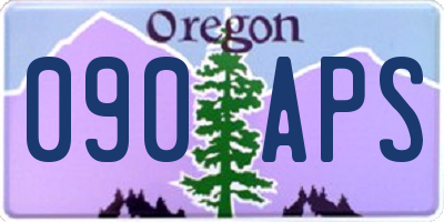 OR license plate 090APS