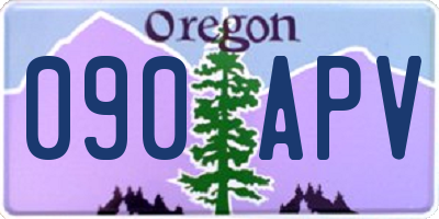 OR license plate 090APV