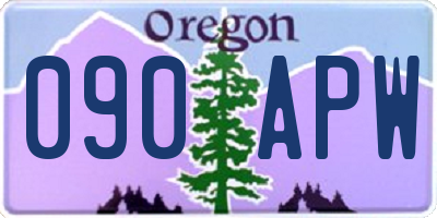 OR license plate 090APW