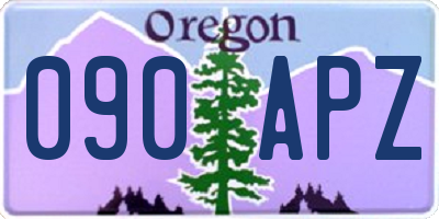 OR license plate 090APZ