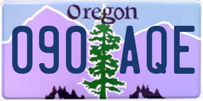 OR license plate 090AQE