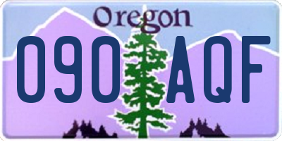 OR license plate 090AQF
