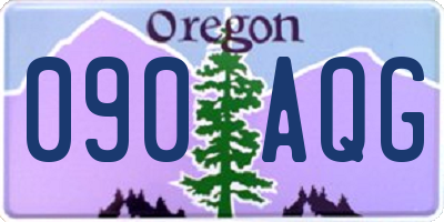 OR license plate 090AQG