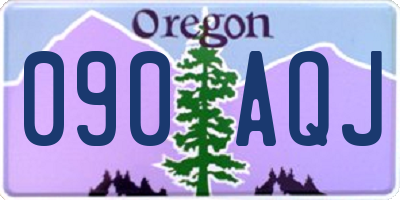 OR license plate 090AQJ
