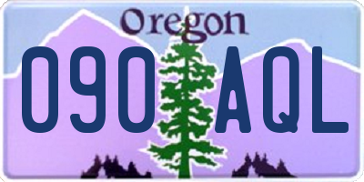 OR license plate 090AQL