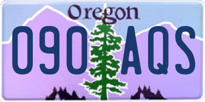 OR license plate 090AQS
