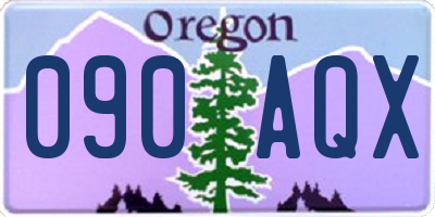 OR license plate 090AQX